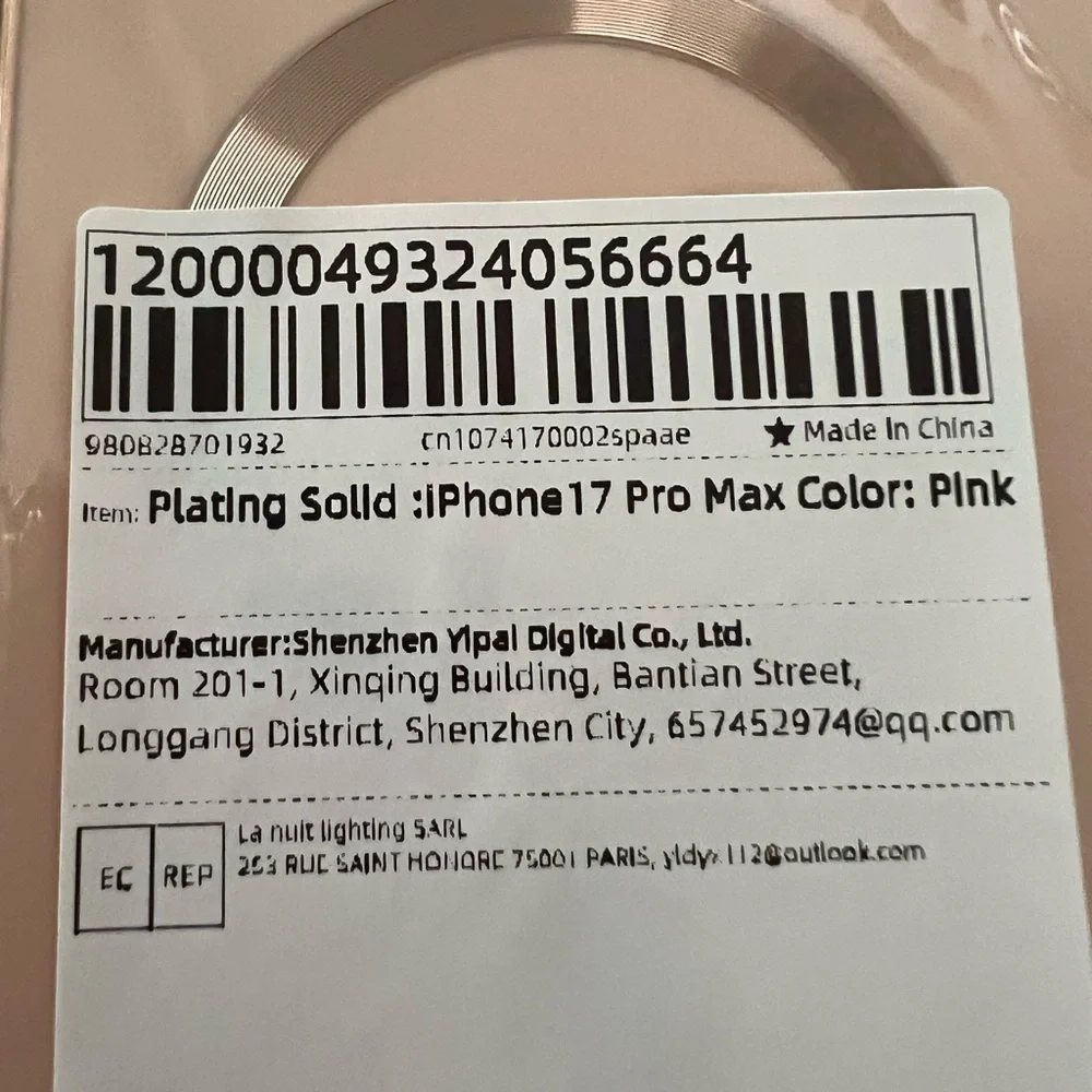 Stylish Gold and pink iPhone 17 pro max Case